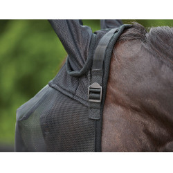 Weatherbeeta Deluxe Fliegenmaske mit Ohrenschutz Schwarz