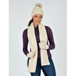 Dublin Schal- und Mützen-Set Beige Melange