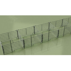 Vorverzinktes Weidepanel mit Tür Kerbl