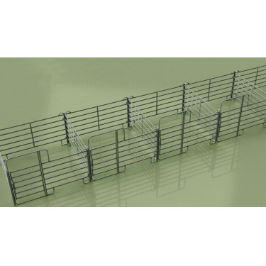 Vorverzinktes Weidepanel mit Tür Kerbl