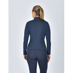 Dublin Reitpolo für Damen, langärmelig, tailliert und gebürstet Marine Marineblau Dublin Reitpolo für Damen, langärmelig, tailliert und gebürstet Marine Marineblau