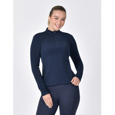 Dublin Reitpolo für Damen, langarm, gebürstet Marine Marineblau Dublin Reitpolo für Damen, langarm, gebürstet Marine Marineblau