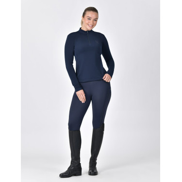 Dublin Reitpolo für Damen, langarm, gebürstet Marine Marineblau Dublin Reitpolo für Damen, langarm, gebürstet Marine Marineblau