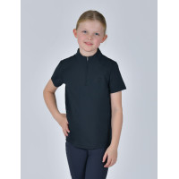 Kinder-Poloshirt Dublin mit 1/4-Reißverschluss, kurzärmelig Marine Marineblau