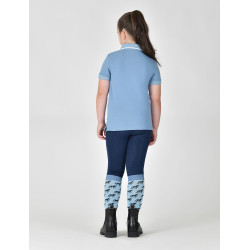 Kinder-Poloshirt aus Baumwollpiqué, kurzärmelig, Dublin Blauer Nebel Kinder-Poloshirt aus Baumwollpiqué, kurzärmelig, Dublin Blauer Nebel