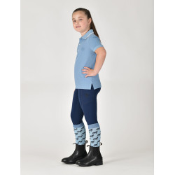 Kinder-Poloshirt aus Baumwollpiqué, kurzärmelig, Dublin Blauer Nebel Kinder-Poloshirt aus Baumwollpiqué, kurzärmelig, Dublin Blauer Nebel