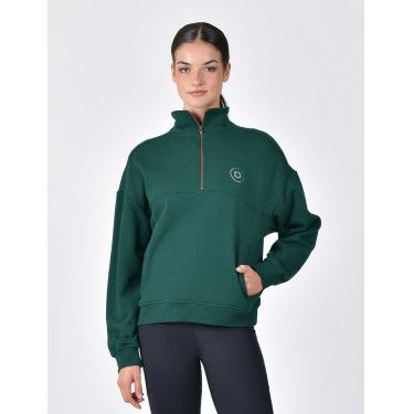 Dublin Damen-Fleecepullover mit 1/4-Reißverschluss Dunkles Smaragdgrün Dublin Damen-Fleecepullover mit 1/4-Reißverschluss Dunkles Smaragdgrün