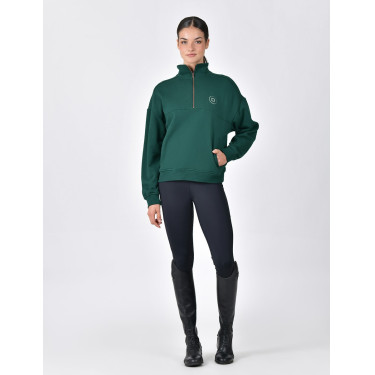 Dublin Damen-Fleecepullover mit 1/4-Reißverschluss Dunkles Smaragdgrün Dublin Damen-Fleecepullover mit 1/4-Reißverschluss Dunkles Smaragdgrün