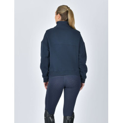 Dublin Damen-Fleecepullover mit 1/4-Reißverschluss Marine Marineblau
