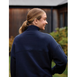 Dublin Damen-Fleecepullover mit 1/4-Reißverschluss Marine Marineblau