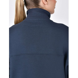 Dublin Damen-Fleecepullover mit 1/4-Reißverschluss Marine Marineblau
