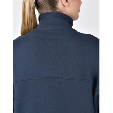 Dublin Damen-Fleecepullover mit 1/4-Reißverschluss Marine Marineblau