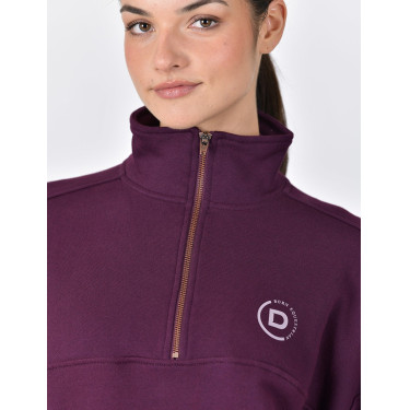 Dublin Damen-Fleecepullover mit 1/4-Reißverschluss Purpurviolett Lila