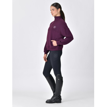 Dublin Damen-Fleecepullover mit 1/4-Reißverschluss Purpurviolett Lila