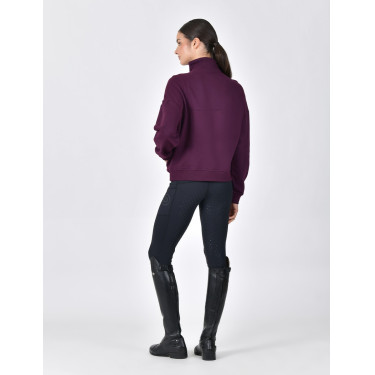 Dublin Damen-Fleecepullover mit 1/4-Reißverschluss Purpurviolett Lila