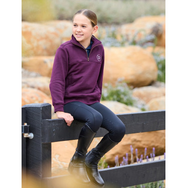 Kinder-Fleecepullover Dublin 1/4 Zip Purpurviolett Kinder-Fleecepullover Dublin 1/4 Zip Purpurviolett