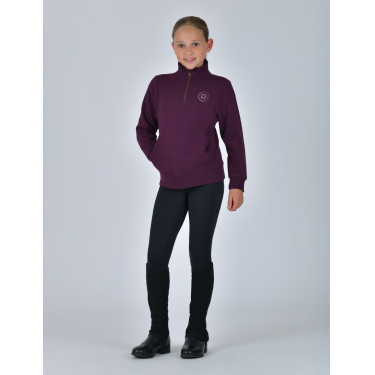 Kinder-Fleecepullover Dublin 1/4 Zip Purpurviolett Kinder-Fleecepullover Dublin 1/4 Zip Purpurviolett