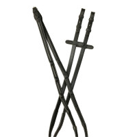 Collegiate ComFiTec Opulux Lederzügel Schwarz