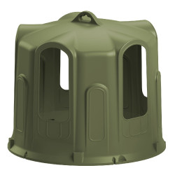 Heuraufe mit Glocke Kerbl für Rundballen