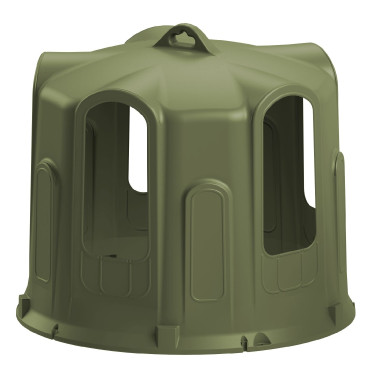 Heuraufe mit Glocke Kerbl für Rundballen