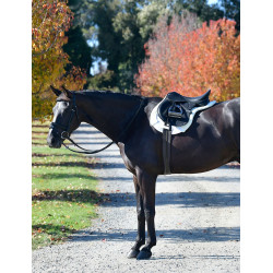 Weatherbeeta Prime Comfy Fleece Numnah Satteldecke Weiß Weiß