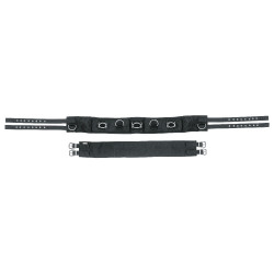 Nylon-Longiergurt mit 9 Ringen Covalliero Nylon-Longiergurt mit 9 Ringen Covalliero
