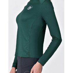 Dublin Damen Langarm-Reitoberteil, atmungsaktiv Dunkles Smaragdgrün Grün Dublin Damen Langarm-Reitoberteil, atmungsaktiv Dunkles Smaragdgrün Grün