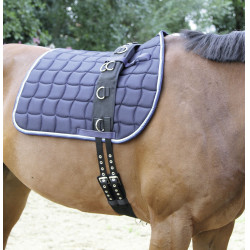 Nylon-Longiergurt mit 9 Ringen Covalliero Nylon-Longiergurt mit 9 Ringen Covalliero