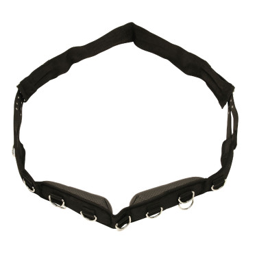 Nylon-Longiergurt mit 9 Ringen Covalliero Nylon-Longiergurt mit 9 Ringen Covalliero