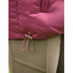 Kinder Weste ohne Ärmel, gesteppte Fleece Dublin Patrice Everyday Rotviolett