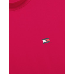 Damen-Langarm-Baselayer mit Kragen Tommy Hilfiger Equestrian Kirsche