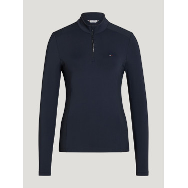 Basisschicht Tommy Hilfiger Equestrian Milo 1/4-Zip Damen Wüstenhimmel Blau Basisschicht Tommy Hilfiger Equestrian Milo 1/4-Zip Damen Wüstenhimmel Blau