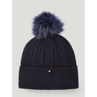 Pompom-Ohrenhaube Tommy Hilfiger Equestrian Perry Wüstenhimmel Blau Pompom-Ohrenhaube Tommy Hilfiger Equestrian Perry Wüstenhimmel Blau