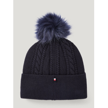 Pompom-Ohrenhaube Tommy Hilfiger Equestrian Perry Wüstenhimmel Blau Pompom-Ohrenhaube Tommy Hilfiger Equestrian Perry Wüstenhimmel Blau