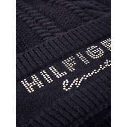 Pompom-Ohrenhaube Tommy Hilfiger Equestrian Perry Wüstenhimmel Blau Pompom-Ohrenhaube Tommy Hilfiger Equestrian Perry Wüstenhimmel Blau