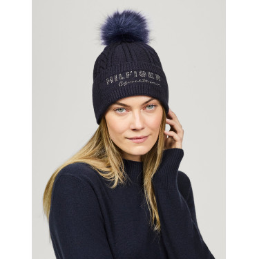 Pompom-Ohrenhaube Tommy Hilfiger Equestrian Perry Wüstenhimmel Blau Pompom-Ohrenhaube Tommy Hilfiger Equestrian Perry Wüstenhimmel Blau