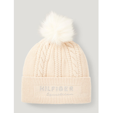 Pompom-Ohrenhaube Tommy Hilfiger Equestrian Perry Maulwurf Braun