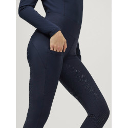 Damen-Leggings Tommy Hilfiger Equestrian Elmira Winter mit Strass und Full-Grip Wüstenhimmel Blau