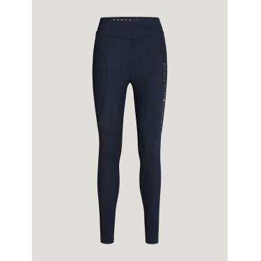 Damen-Leggings Tommy Hilfiger Equestrian Elmira Winter mit Strass und Full-Grip Wüstenhimmel Blau Damen-Leggings Tommy Hilfiger Equestrian Elmira Winter mit Strass und Full-Grip Wüstenhimmel Blau