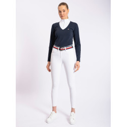 Wettkampfhose Tommy Hilfiger Equestrian Geneva Damen mit Kniegrip Optisches Weiß Weiß Wettkampfhose Tommy Hilfiger Equestrian Geneva Damen mit Kniegrip Optisches Weiß Weiß