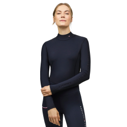 Tommy Hilfiger Equestrian Ava Rollkragen-Polo für Damen Wüstenhimmel Blau Tommy Hilfiger Equestrian Ava Rollkragen-Polo für Damen Wüstenhimmel Blau