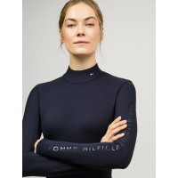 Tommy Hilfiger Equestrian Ava Rollkragen-Polo für Damen Wüstenhimmel Blau