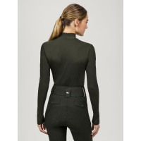 Tommy Hilfiger Equestrian Ava Rollkragen-Polo für Damen Wüstenhimmel Blau Tommy Hilfiger Equestrian Ava Rollkragen-Polo für Damen Wüstenhimmel Blau