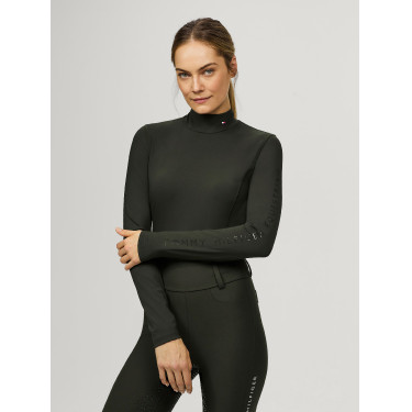 Tommy Hilfiger Equestrian Ava Rollkragen-Polo für Damen Schwarz
