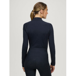 Damen-Winterpolo mit langen Ärmeln Tommy Hilfiger Equestrian 1/4-Zip Beth Wüstenhimmel Blau Damen-Winterpolo mit langen Ärmeln Tommy Hilfiger Equestrian 1/4-Zip Beth Wüstenhimmel Blau