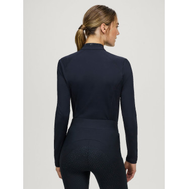 Damen-Winterpolo mit langen Ärmeln Tommy Hilfiger Equestrian 1/4-Zip Beth Wüstenhimmel Blau Damen-Winterpolo mit langen Ärmeln Tommy Hilfiger Equestrian 1/4-Zip Beth Wüstenhimmel Blau