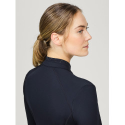 Damen-Winterpolo mit langen Ärmeln Tommy Hilfiger Equestrian 1/4-Zip Beth Wüstenhimmel Blau Damen-Winterpolo mit langen Ärmeln Tommy Hilfiger Equestrian 1/4-Zip Beth Wüstenhimmel Blau