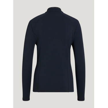 Damen-Winterpolo mit langen Ärmeln Tommy Hilfiger Equestrian 1/4-Zip Beth Wüstenhimmel Blau Damen-Winterpolo mit langen Ärmeln Tommy Hilfiger Equestrian 1/4-Zip Beth Wüstenhimmel Blau