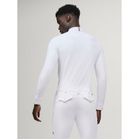 Tommy Hilfiger Equestrian Eaton Herren-Langarm-Turnierpolo Optisches Weiß Weiß Tommy Hilfiger Equestrian Eaton Herren-Langarm-Turnierpolo Optisches Weiß Weiß