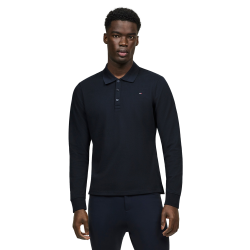 Tommy Hilfiger Equestrian Erwin Herren Langarm-Poloshirt Wüstenhimmel Blau